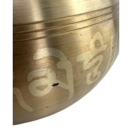 DISCOUNT: Bronze Singing Bowl "Buddha" (6.5 x 13 x 11.8 cm)