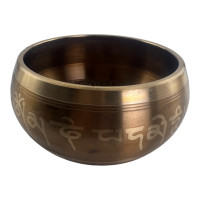 DISCOUNT: Bronze Singing Bowl "Buddha" (6.5 x 13 x 11.8 cm)