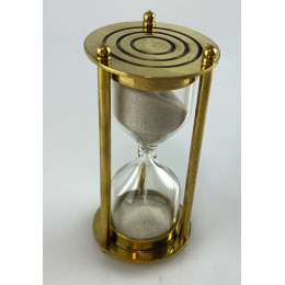 Часы песочные из бронзы на 1 минуту 15 секунд. ( d-4.4 см h-9.3 см)