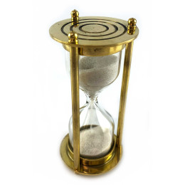 Часы песочные из бронзы на 1 минуту 15 секунд. ( d-4.4 см h-9.3 см)