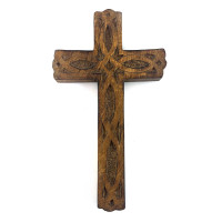 Mango wood cross (19x 11.5x 1.5 cm)