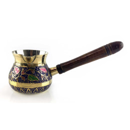 Турка бронзовая фиолетовая (8,5х 7,6х 6,7 см)(250 мл)(250 мл)