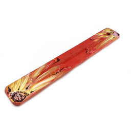 Подставка под благовония "Осінні квіти" (260х40х7 мм), расписано вручную, массив дерева.