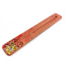 Incense stand "Mandala" (260x40x7 mm), hand-painted, solid wood.