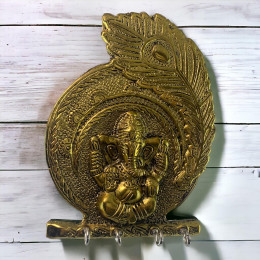 Key holder "Ganesh" bronze (17x13x2.5 cm)