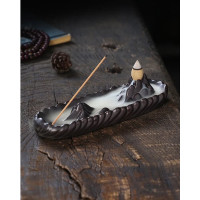 Back Flow "Top" Incense Stand (19x6.1x3.5 cm)