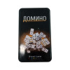 Доміно в чорному металевому боксі (19х11,5х3,5 см)