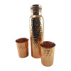 Bottle with two copper glasses (30x 21x 9 cm)
