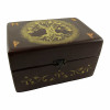 Box for runes "Tree of Life" (15x10.5x8.5 cm), solid wood, hand-painted.