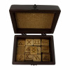 Box for runes "Tree of Life" (15x10.5x8.5 cm), solid wood, hand-painted.