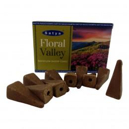 Floral Valley Backflow Dhoop Cone (Цветочная Долина)(Satya) 10 конусов в упаковке
