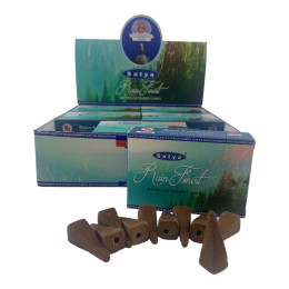 Rain Forest Backflow Dhoop Cone (Rainforest)(Satya) 10 cones per pack