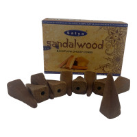 Sandal Wood Backflow Dhoop Cone (Satya) 10 cones per pack