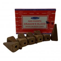 Dragon's Blood Backflow Cones (Кровь Дракона)(Satya) 10 конусов в упаковке