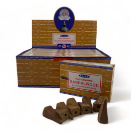 Sandalwood Backflow Cones (Satya) 10 cones per pack