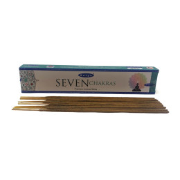 Seven Chakra premium incence sticks (Сьома Чакра)(Satya) масала пахощі 15 гр.