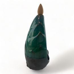 Incense stand turquoise Back Flow "Waterfall" (16x 8.5x7.3 cm)