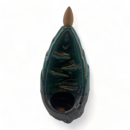 Incense stand turquoise Back Flow "Waterfall" (16x 8.5x7.3 cm)