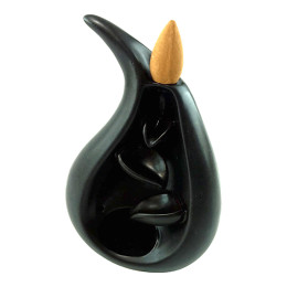 Підставка під пахощі Back Flow чорна "Крапля" (14х9, 5х 5, 7 см)