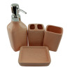 Ceramic bathroom set "Pink"