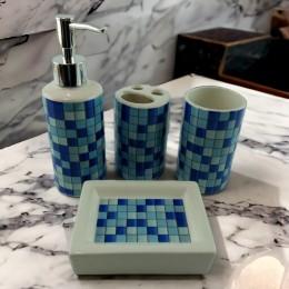 Bathroom set "Mosaic" blue