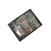 Ceramic bathroom set "Red and black circles"