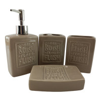 Ceramic bathroom set "Beige"