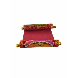 Red panel "Meditation Buddha" (40x20 cm)