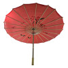 Зонтик из бамбука и шелка  красный ( 55х 82 см)