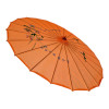 Парасолька з бамбука та шовку помаранчева (55х 82 см)