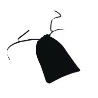 Black pouch for storing runes, pendulums, amulets (20x12 cm)