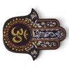 Incense stand "OM" Hamsa (12.6x 9.5x 0.8 cm)