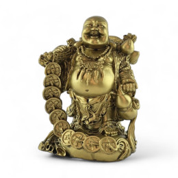 Хотей с тыквой горлянкой  и монетами (17.5х13х9,5 см)