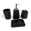 Набор для ванной керамический черный ( 29х 20,5х 10 см)