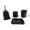 Набор для ванной керамический черный ( 29х 20,5х 10 см)