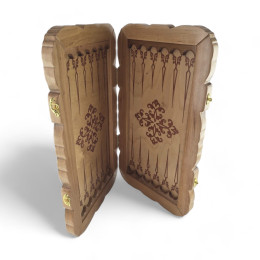 Backgammon "Poor in the morning, rich in the evening" (53×29×5cm)