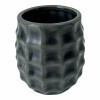 Bathroom set ceramic, gray (28.5x22.5x9 cm)