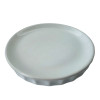 Ceramic bathroom set, white (28.5x22.5x9 cm)