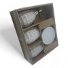 Ceramic bathroom set, white (28.5x 22.5x 9 cm)
