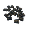 Runes "Slavic" dark, 18 runes (2.9×2.4×0.7 cm), solid wood