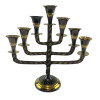 Menorah bronze antique candlestick (19x19x6.5 cm)