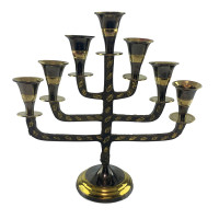 Menorah bronze antique candlestick (19x19x6.5 cm)