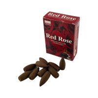 Red Rose BackFlow Cones (Darshan) reverse flow cones
