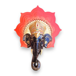 Панно-маска настенная "Слон -хранитель удачи"(67х50х14 см)