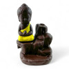Incense stand Back Flow "Buddha" yellow (12x8x6.5 cm)