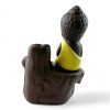Incense stand Back Flow "Buddha" yellow (12x8x6.5 cm)