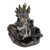 Back Flow Dragon Incense Stand  (11,7 × 12,5 × 14 см)