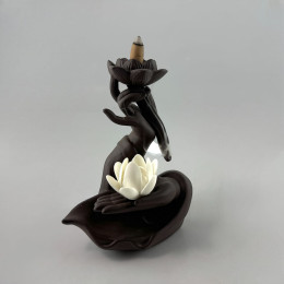 Підставка під пахощі Back Flow "Лотос Занурення" (17х13, 7х8, 2 см)