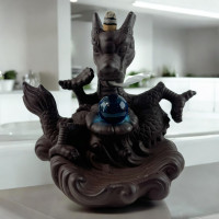 Incense stand Back Flow "Dragon of Light and Fog" (17x19.5x12.5 cm)