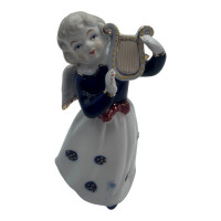 УЦЕНКА. Фигурка ангела с арфой "Небесная симфония" (14,6х7 см)